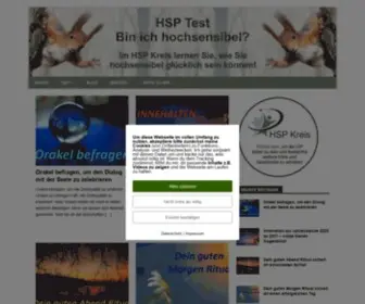 HSP-Test.info(HSP-Test und lerne hochsensibel das Leben zu meistern) Screenshot