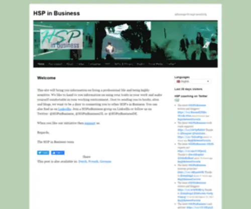 Hspinbusiness.com(HSP in Business) Screenshot