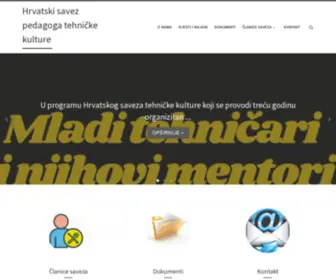 HSPTK.hr(Hrvatski savez pedagoga tehničke kulture) Screenshot