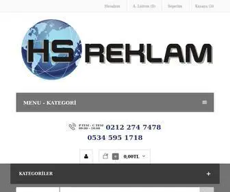 Hsreklam.com(HS Reklam ve Tanıtım Ürünleri) Screenshot