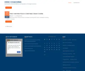 HSSccoaching.com(HSSC Coaching in Chandigarh Panchkula Ambala Yamunanagar) Screenshot