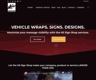 Hssignshop.com(HS Sign Shop Services) Screenshot