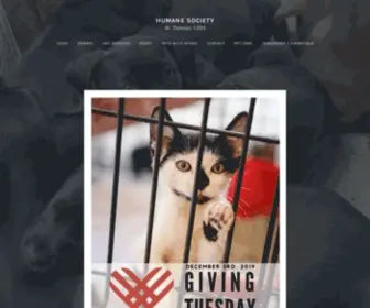 HSSTT.com(Humane Society of St) Screenshot