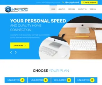 HStream.co.in(Reliable and Fast Internet Services in Thane) Screenshot