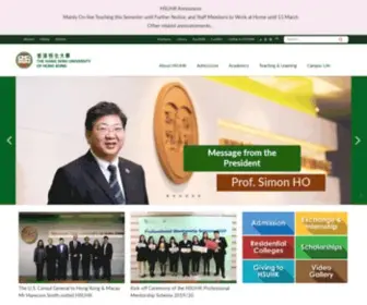 Hsu.edu.hk(The Hang Seng University of Hong Kong (HSUHK)) Screenshot