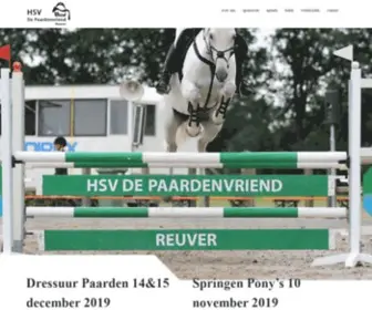 HSvdepaardenvriend.nl(HSV de paardenvriend) Screenshot