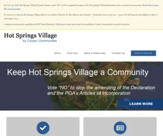 HSvvote.com(Hot Springs Village) Screenshot