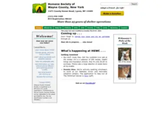 Hswaynepets.org(The mission of the Wayne County Humane Society Animal Shelter) Screenshot