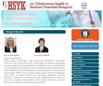 HSYK-Antalya.org(Uluslararası Sağlık ve Hastane Yönetimi Kongresi) Screenshot