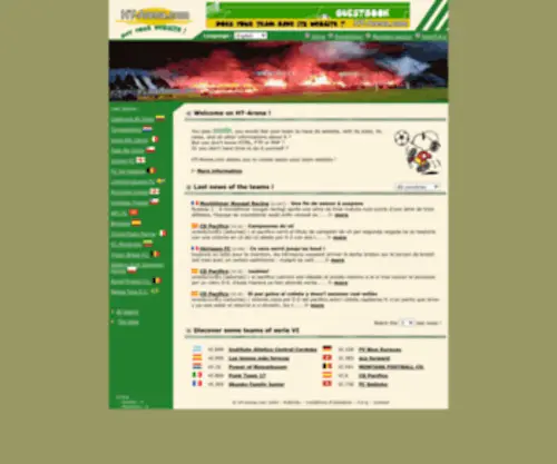 HT-Arena.com(Create your own Hattrick team's website in a few clicks) Screenshot