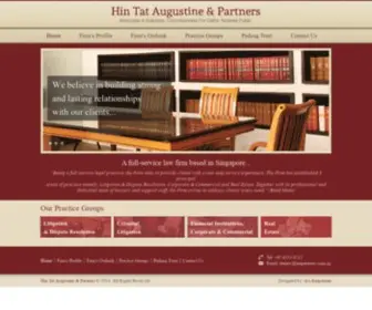 Htapartners.com.sg(Hin Tat Augustine & Partners) Screenshot