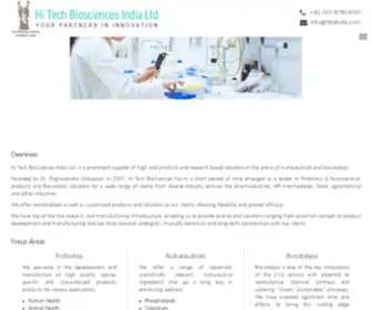 HTblindia.com(Hi Tech Biosciences India Ltd) Screenshot