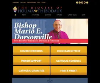 Htdiocese.org(Diocese of Houma) Screenshot