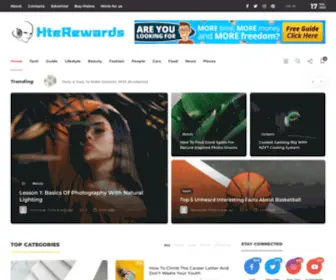 Hterewards.com(HteRewards Magazine energizes people around shared interests) Screenshot
