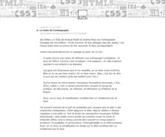Hteumeuleu.fr(Le blog d'un intégrateur HTML et CSS) Screenshot