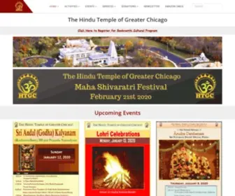 HTGC.org(The Hindu Temple of Greater Chicago) Screenshot