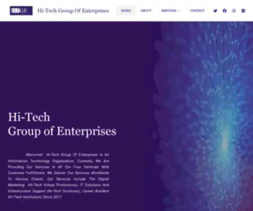 Htge.org(HTGE Technologies Pvt Ltd) Screenshot