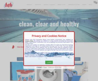HTH-Pro.com(HTH Professional Pool Treatment) Screenshot