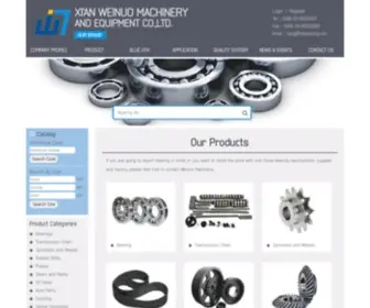 HThbearing.com(XI'AN WEINUO MACHINERY AND EQUIPMENT CO.LTD) Screenshot