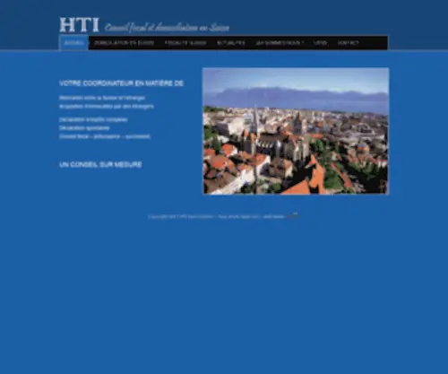 Hti-Domiciliation.ch(HTI domiciliation à Lausanne) Screenshot