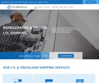 Hti-Logistics.com(Refrigerated & Frozen LTL Shipping) Screenshot