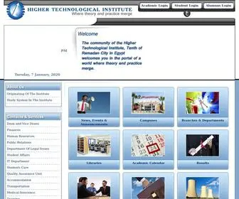 Hti.edu.eg(Higher Technological Institute) Screenshot