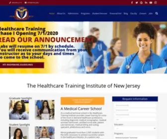 Htinj.edu(The Healthcare Training Institute of NJ) Screenshot