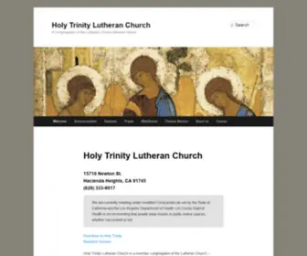 HTLCMS.org(Holy Trinity Lutheran Church) Screenshot