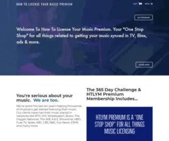 HTLYMpremium.com(HOW TO LICENSE YOUR MUSIC PREMIUM) Screenshot