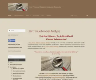 Htmaexperts.com(Hair Tissue Mineral Analysis) Screenshot