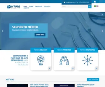 HTMG.com.br(Componentes e materiais de alto desempenho para a indústria da tecnologia) Screenshot