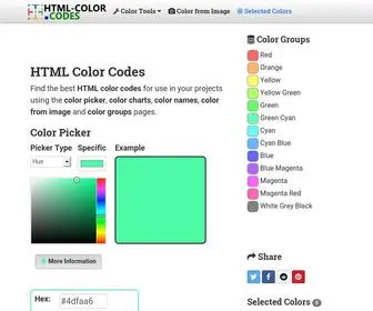 HTML-Color.codes(HTML Color Codes) Screenshot