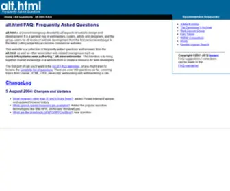 HTML-Faq.com(Alt.html FAQ) Screenshot