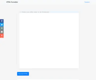 HTML-Formatter.com(The HTML formatter online) Screenshot