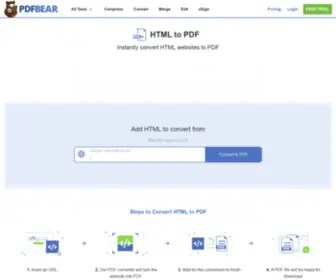 HTML-PDF-Conversion.com(HTML to PDF) Screenshot