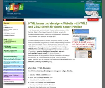 HTML-Seminar.de(HTML lernen und die eigene Website erstellen) Screenshot