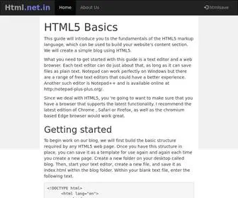 HTML.net.in(HTML Save) Screenshot