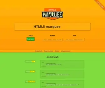 HTML5Marquee.com(html5marquee) Screenshot