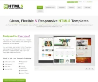 HTML5Templatesdreamweaver.com(Responsive Dreamweaver HTML5 Templates) Screenshot