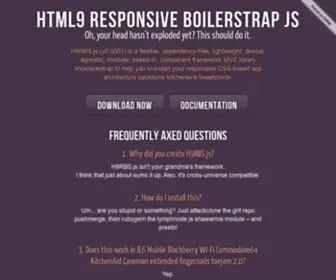 HTML9Responsiveboilerstrapjs.com(HTML9 Responsive Boilerstrap JS) Screenshot