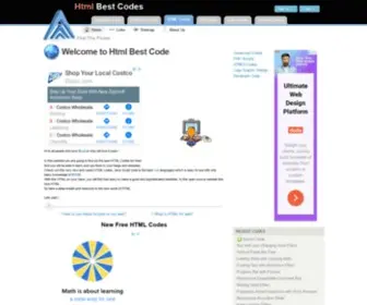 HTMlbestcodes.com(HTML Best Codes) Screenshot