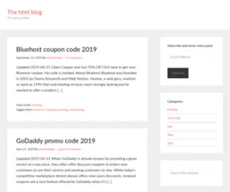 HTMLblog.net(The html blog) Screenshot