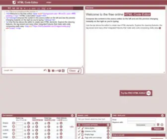 HTMlcodeeditor.com(HTML Code Editor) Screenshot