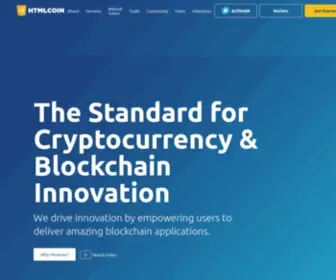 HTMlcoin.com(The Standard for Cryptocurrency and Blockchain Innovation) Screenshot