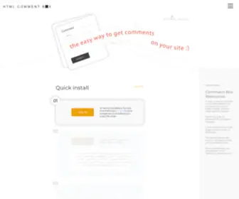 HTMlcommentbox.com(HTML Comment Box) Screenshot
