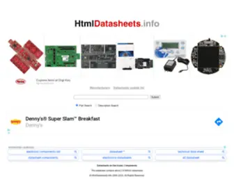 HTMldatasheets.info(Datasheets on Electronic Component and Manufacturers search) Screenshot