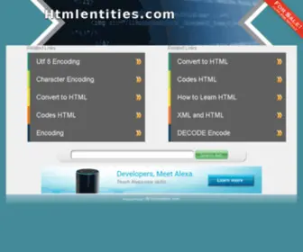 HTmlentities.com(HTML Entities) Screenshot