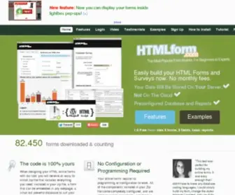 HTMlform.com(Easily build your HTML Forms and Surveys now) Screenshot