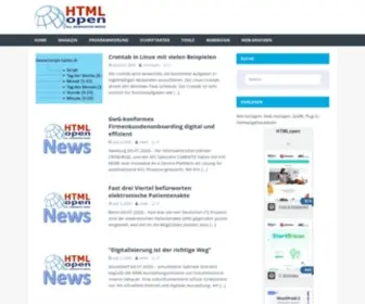 HTmlopen.de(Tutorial, Artikeln, Programmierung, Javascript, CGI, Perl, PHP) Screenshot