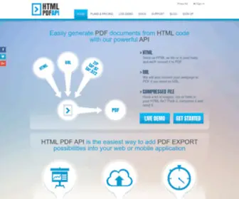 HTMLPdfapi.com(HTML PDF API) Screenshot